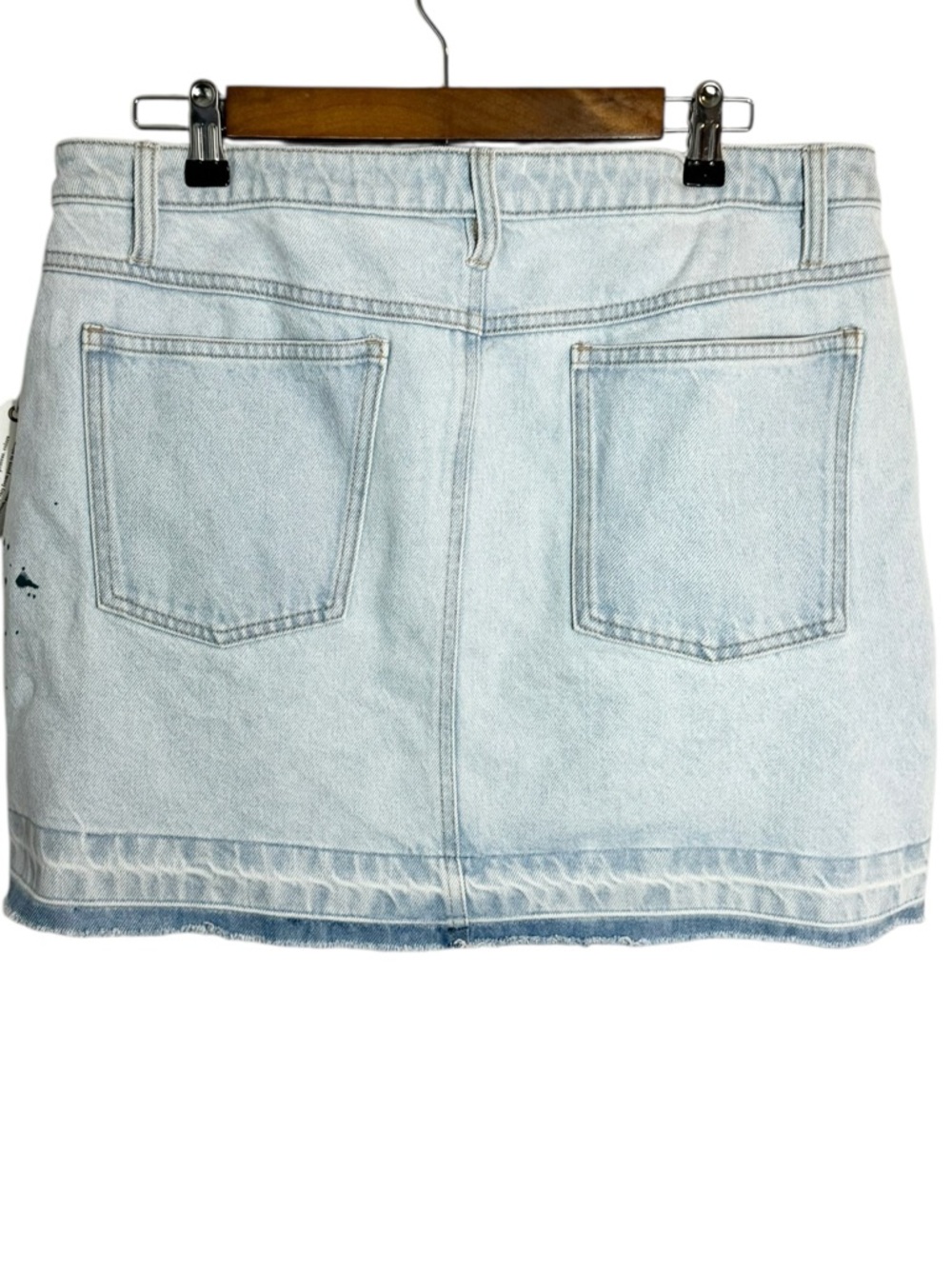 Anthropologie Pilcro Reworked Denim Mini Skirt 14 NWT - Picture 8 of 12